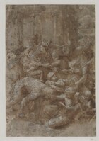 A 085b
<br/>
Kindermoord te Bethlehem
<br/>
<em>Raffaello Sanzio (1483-1520) - atelier van</em>